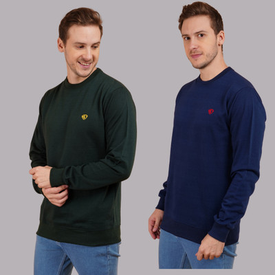 AAITHAN Full Sleeve Self Design Men Sweatshirt