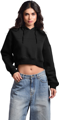 Femmora Full Sleeve Solid Women Sweatshirt