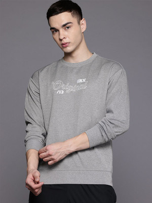 HRX by Hrithik Roshan Full Sleeve Self Design Men Sweatshirt