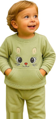 virupkesh Full Sleeve Solid Baby Boys & Baby Girls Reversible Sweatshirt