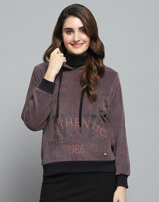 MONTE CARLO Full Sleeve Printed Women Sweatshirt