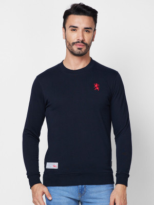 GIORDANO Full Sleeve Solid Men Sweatshirt