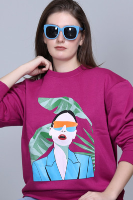 OBAAN Full Sleeve Printed Women Sweatshirt