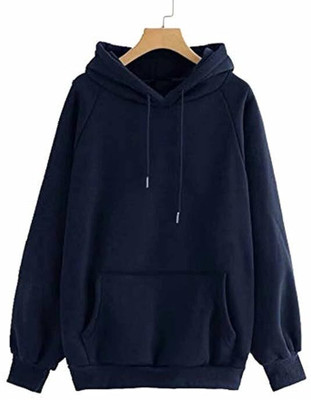Stem Rope Full Sleeve Solid Women Sweatshirt