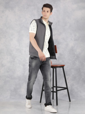 CRIMSOUNE CLUB Sleeveless Solid Men Sweatshirt