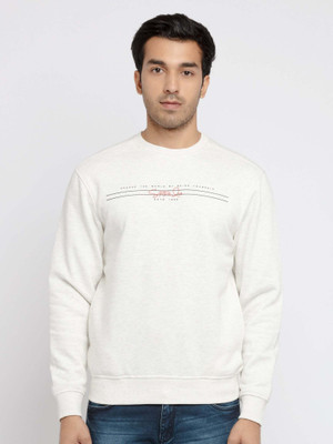 Status Quo Full Sleeve Self Design Men Sweatshirt