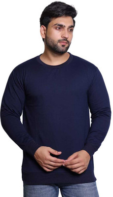 SKUNK Full Sleeve Solid Men Sweatshirt