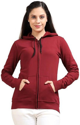 Jiyanshi Enterprises Full Sleeve Solid Women Sweatshirt