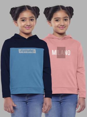 Hellcat Full Sleeve Color Block Girls Sweatshirt
