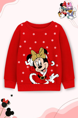 DISNEY BY MISS & CHIEF Full Sleeve Graphic Print Girls Sweatshirt