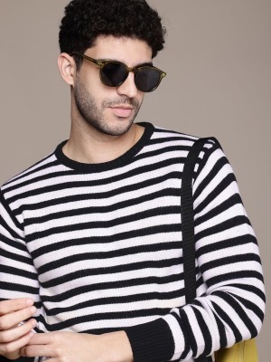 Roadster Full Sleeve Striped Men Sweatshirt