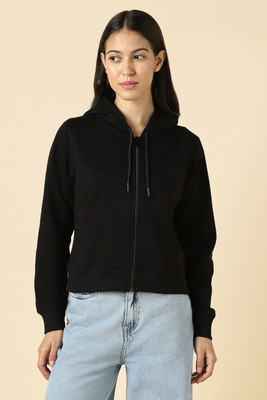 Allen Solly Full Sleeve Solid Women Sweatshirt