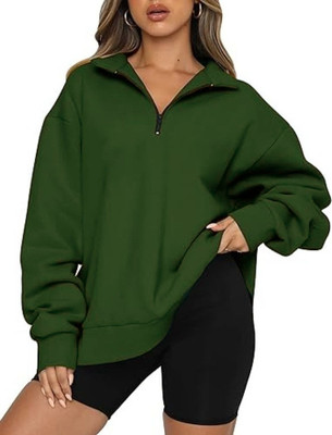 HouseOfCommon Full Sleeve Solid Women Sweatshirt