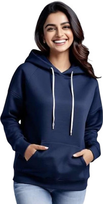 Pwexz Full Sleeve Solid Women Sweatshirt