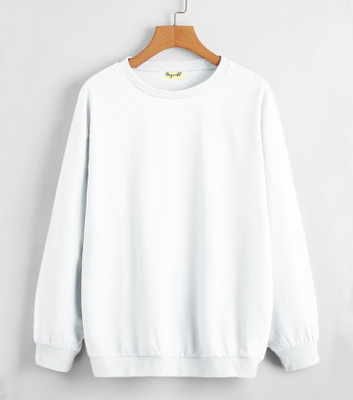 BEING WANTED Full Sleeve Solid Men Sweatshirt