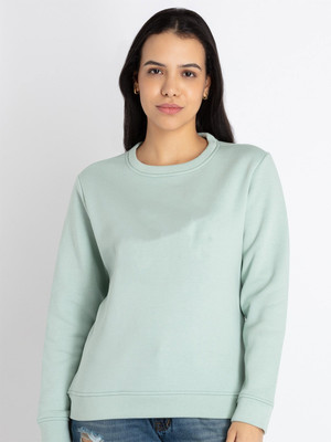 wildborn Full Sleeve Solid Women Sweatshirt