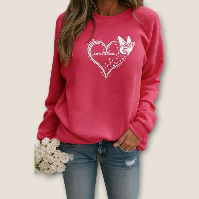 Fluffy Enterprise Full Sleeve Printed Women Sweatshirt