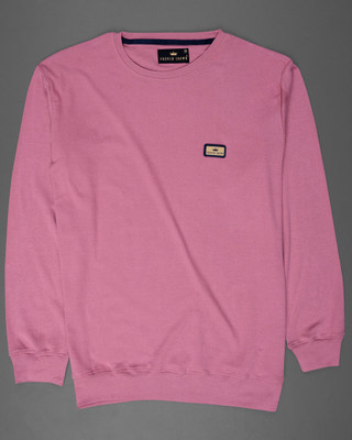 french crown Full Sleeve Solid Men Sweatshirt