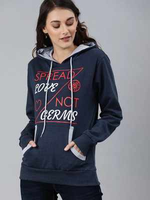 zebu Full Sleeve Printed Women Sweatshirt