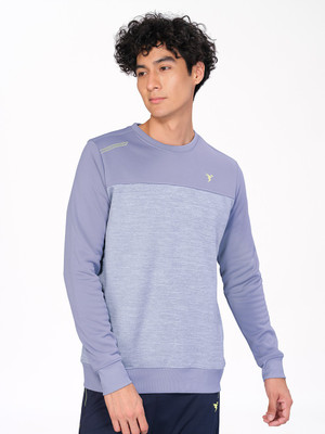 TECHNOSPORT Full Sleeve Solid Men Sweatshirt
