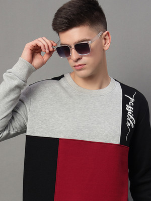 GETGOLF Full Sleeve Color Block Men Sweatshirt