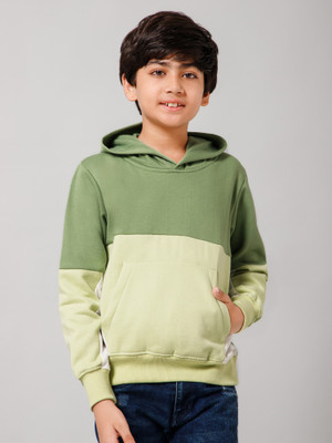 Alan Jones Full Sleeve Color Block Boys Sweatshirt