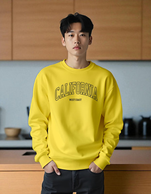 flyind Full Sleeve Graphic Print Men Reversible Sweatshirt