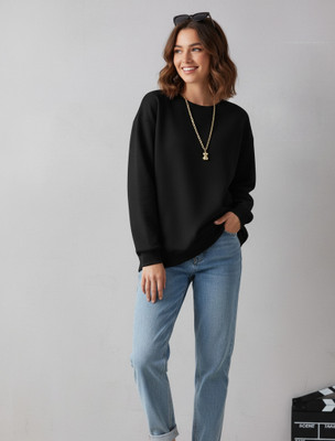 firetrack Full Sleeve Solid Women Reversible Sweatshirt