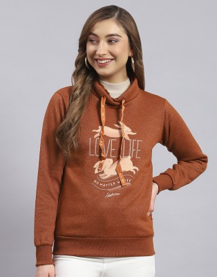 MONTE CARLO Full Sleeve Printed Women Sweatshirt