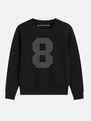 KART BLACK Full Sleeve Self Design Men Sweatshirt