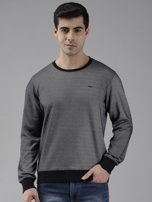 PARK AVENUE Full Sleeve Self Design Men Sweatshirt