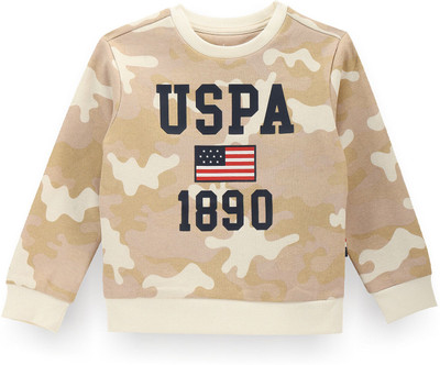 U.S. POLO ASSN. Full Sleeve Printed Boys Sweatshirt