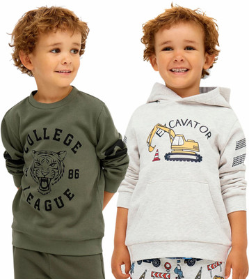 KEESOR Full Sleeve Printed Boys Sweatshirt