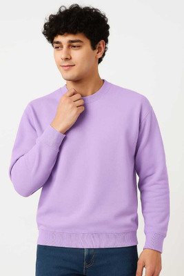 SAURYASPRIME Full Sleeve Solid Men Reversible Sweatshirt