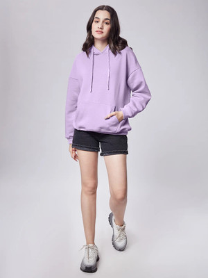 Mike Full Sleeve Solid Women Sweatshirt