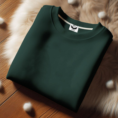 INFIRAX Full Sleeve Solid Men Sweatshirt