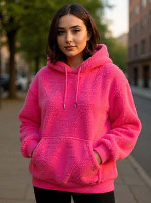 FAIRIANO Full Sleeve Self Design Women Sweatshirt