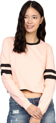 MANIAC Full Sleeve Solid Women Sweatshirt
