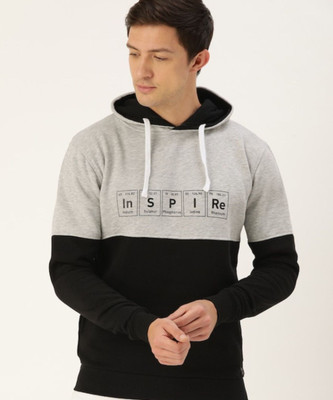 CAMPUS SUTRA Full Sleeve Printed, Color Block Men Sweatshirt