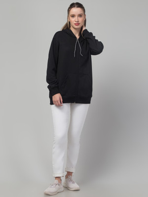 ADIXUS Full Sleeve Solid Women Sweatshirt