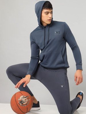 TECHNOSPORT Full Sleeve Solid Men Sweatshirt
