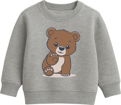 SEAMROGS Full Sleeve Self Design Baby Boys & Baby Girls Sweatshirt