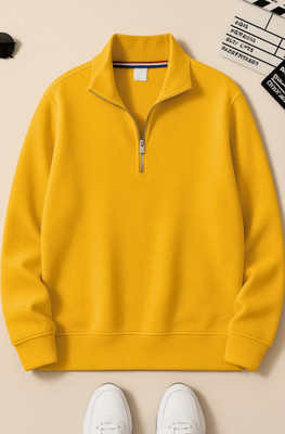 Try This Full Sleeve Solid Men Sweatshirt