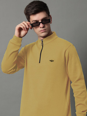 GETGOLF Full Sleeve Solid Men Sweatshirt