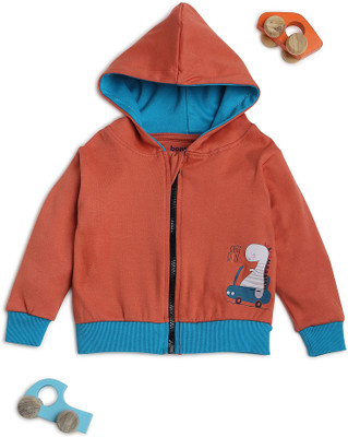 bontots Full Sleeve Printed Baby Boys Sweatshirt