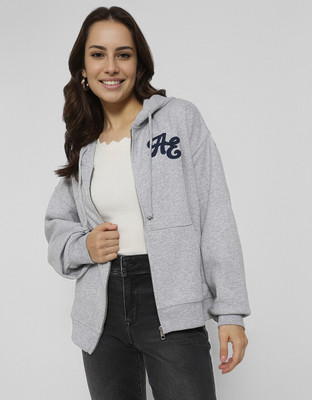 American Eagle Full Sleeve Embroidered Women Sweatshirt