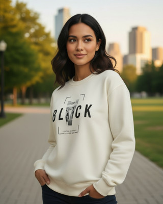 flyind Full Sleeve Printed Women Sweatshirt