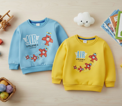 cottbray Full Sleeve Printed Boys & Girls Sweatshirt
