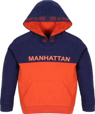 Plum Tree Full Sleeve Color Block Boys Sweatshirt