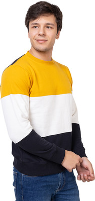 Pyro Spirit Full Sleeve Color Block Men Sweatshirt